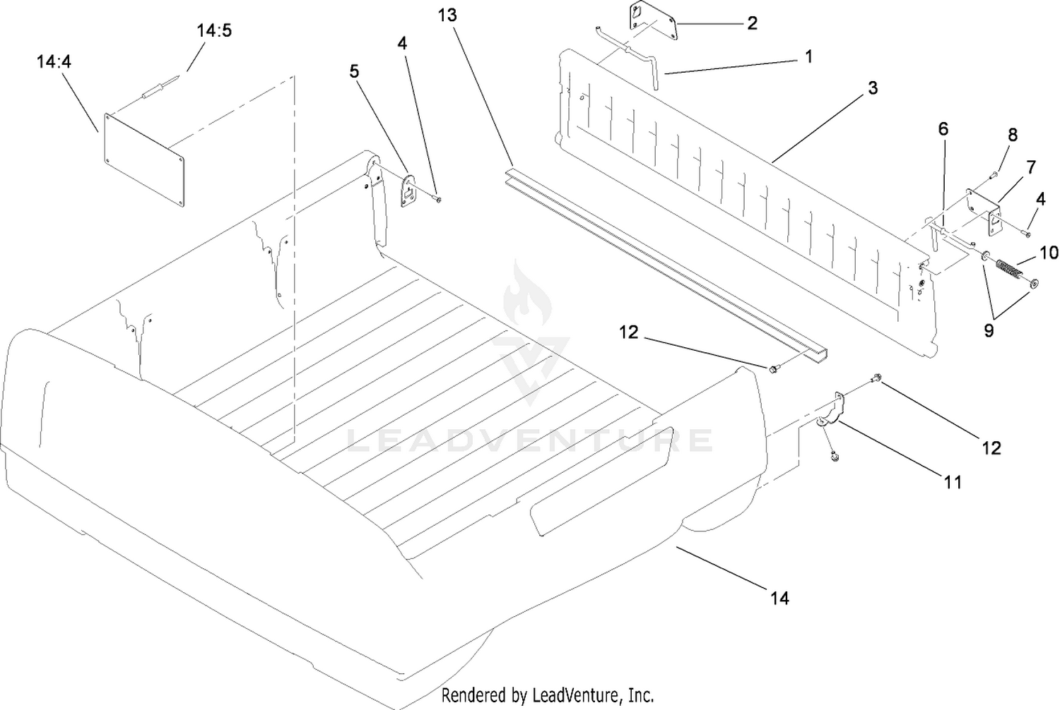 Box and Tailgate Assembly