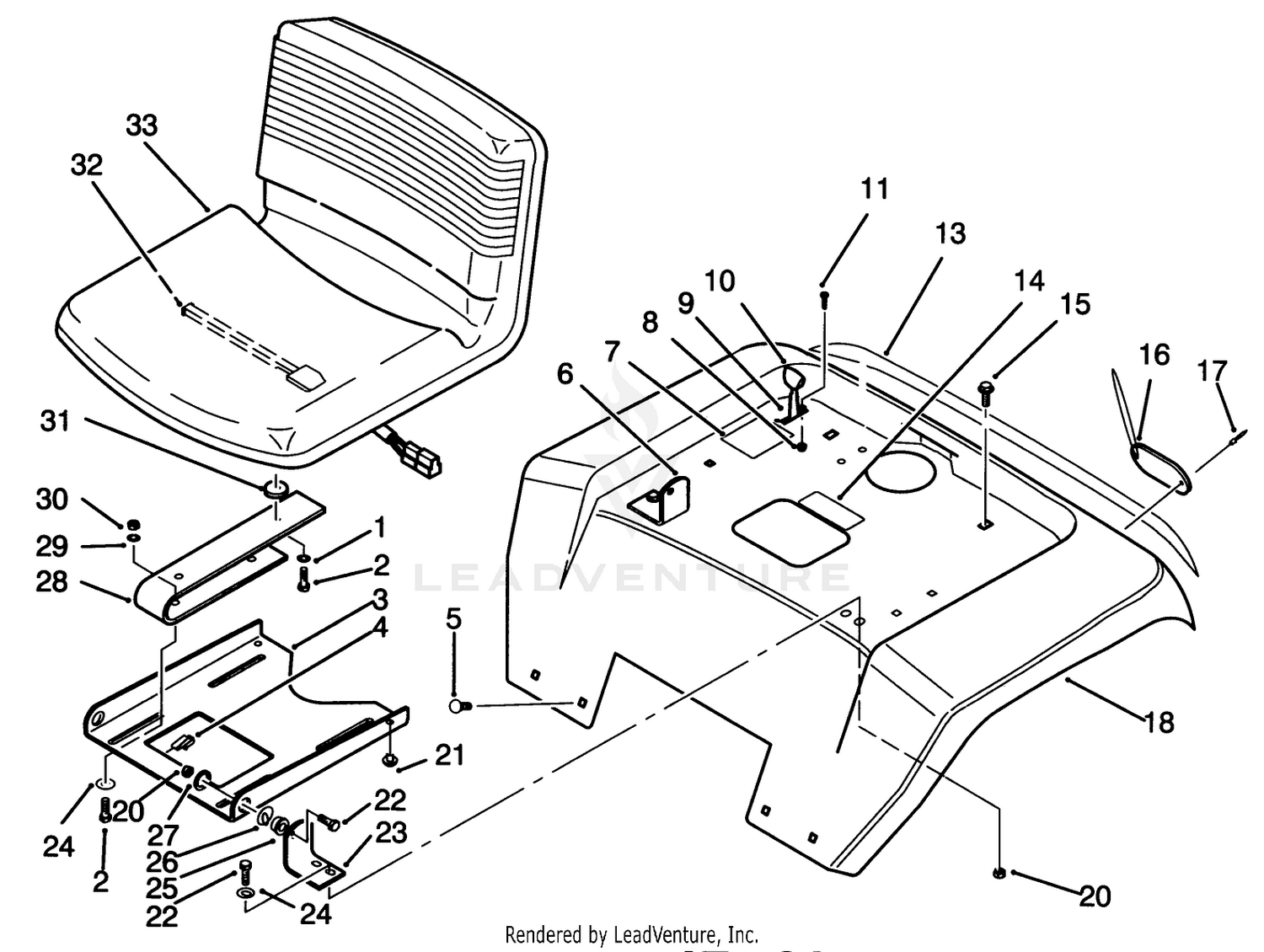 Fender And Seat Assembly