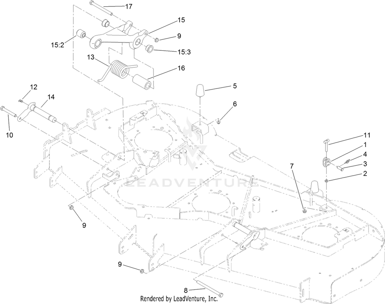 Adjustment Link and Bumper Assembly
