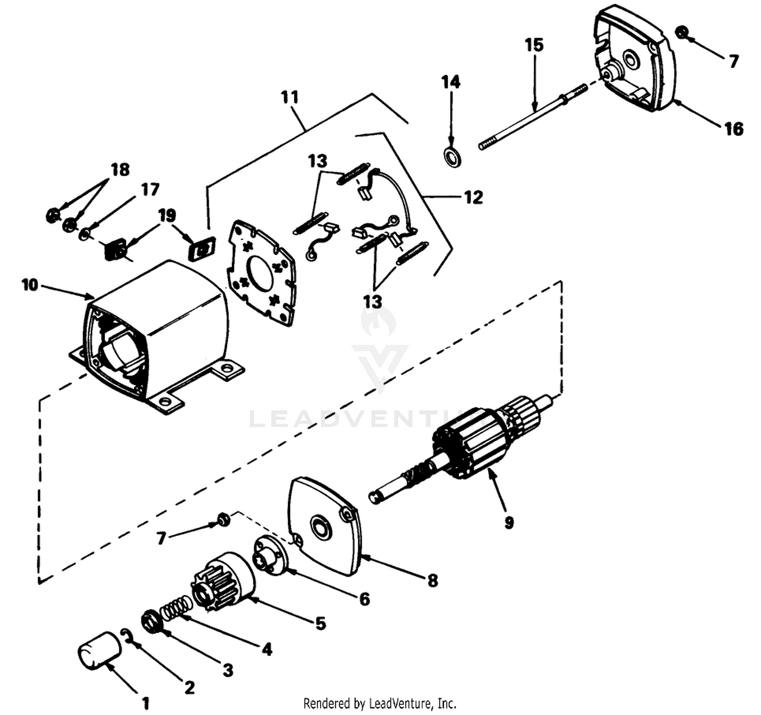 12 Volt Electric Starter No. 33605