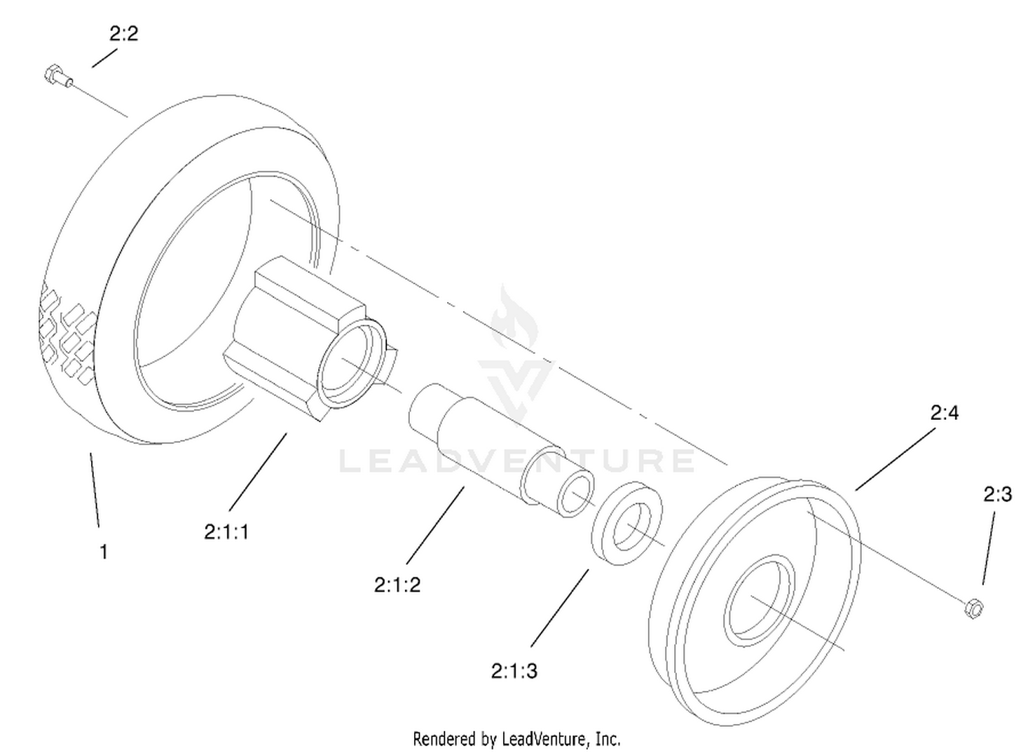 Front Tire  Wheel Assembly