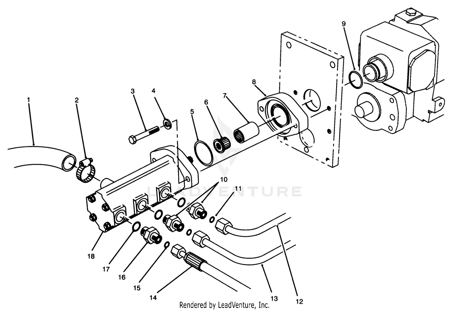 Gear Pump Installation Assembly