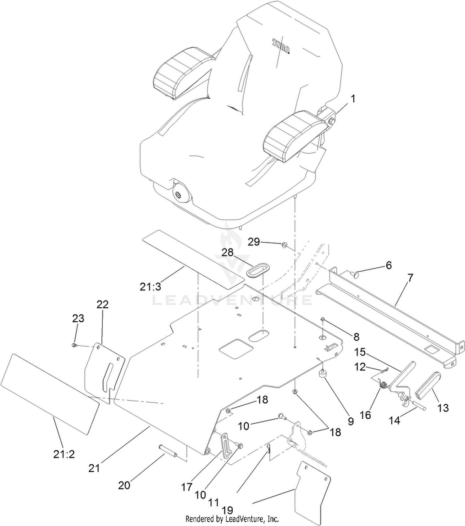 Seat and Seat Plate Assembly