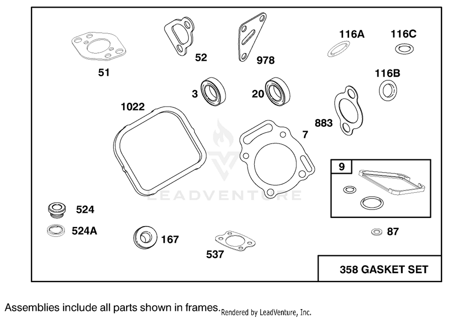 Engine Briggs  Stratton Model 303447-1179-E1 10