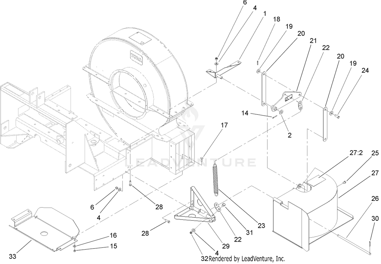 Chute and Roller Assembly