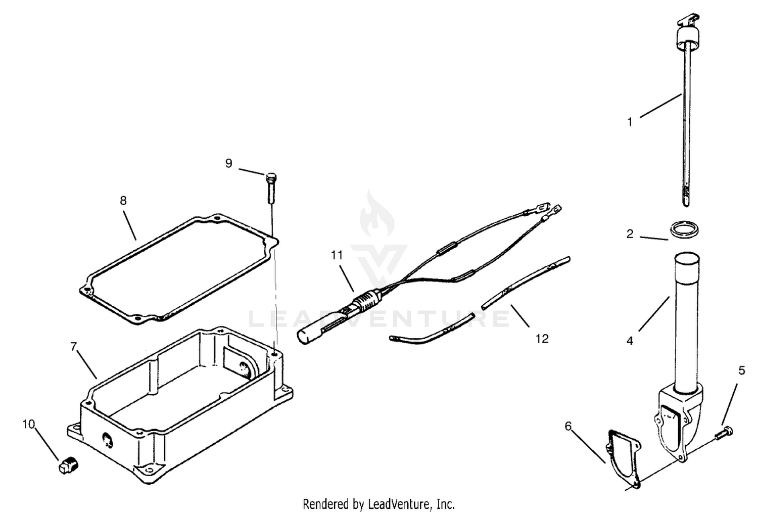 Oil Pan And Dipstick