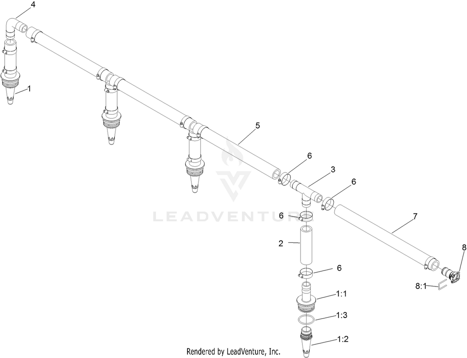 Agitation Hose Assembly No. 139-3093