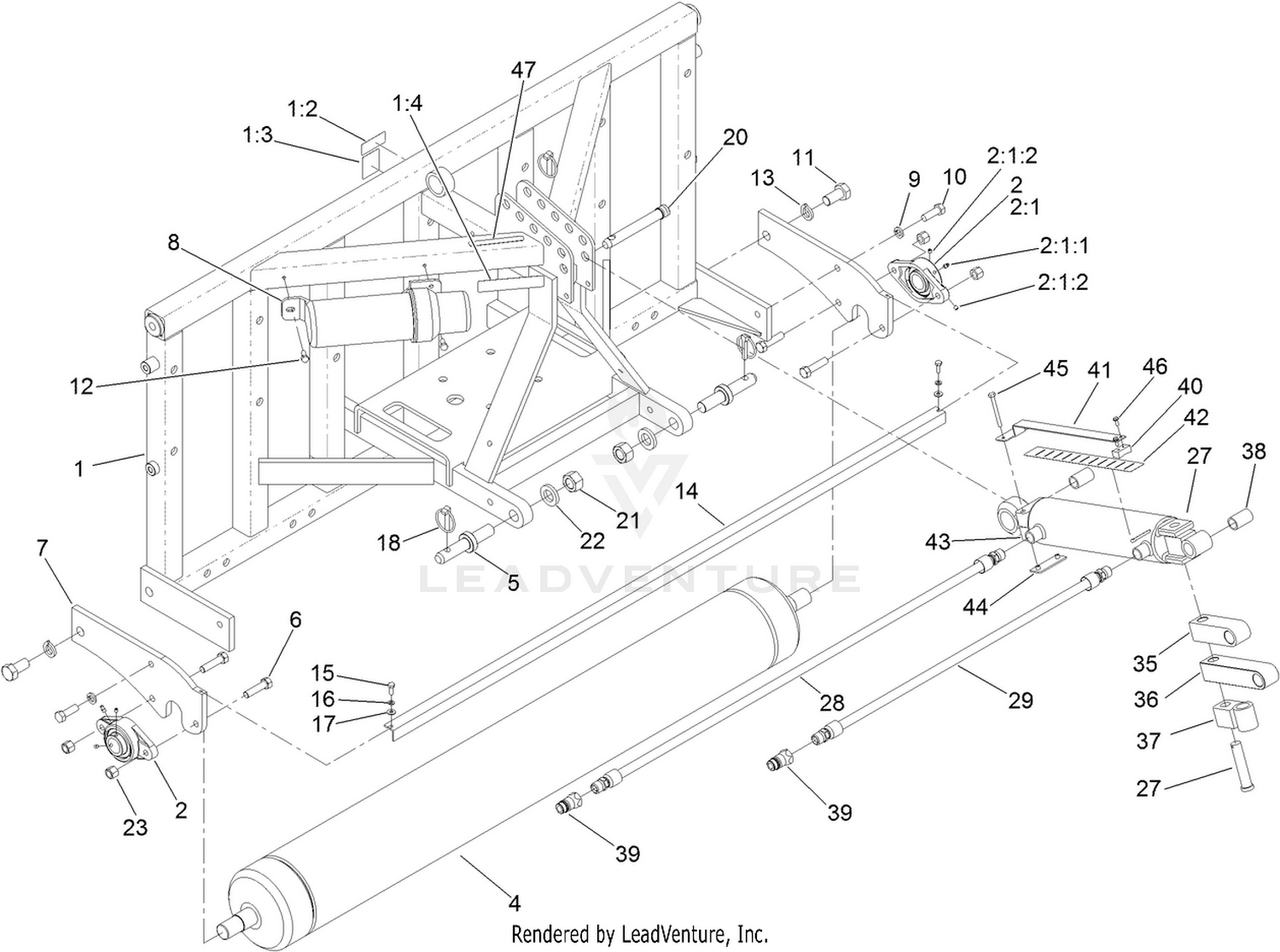 Frame and Roller Assembly