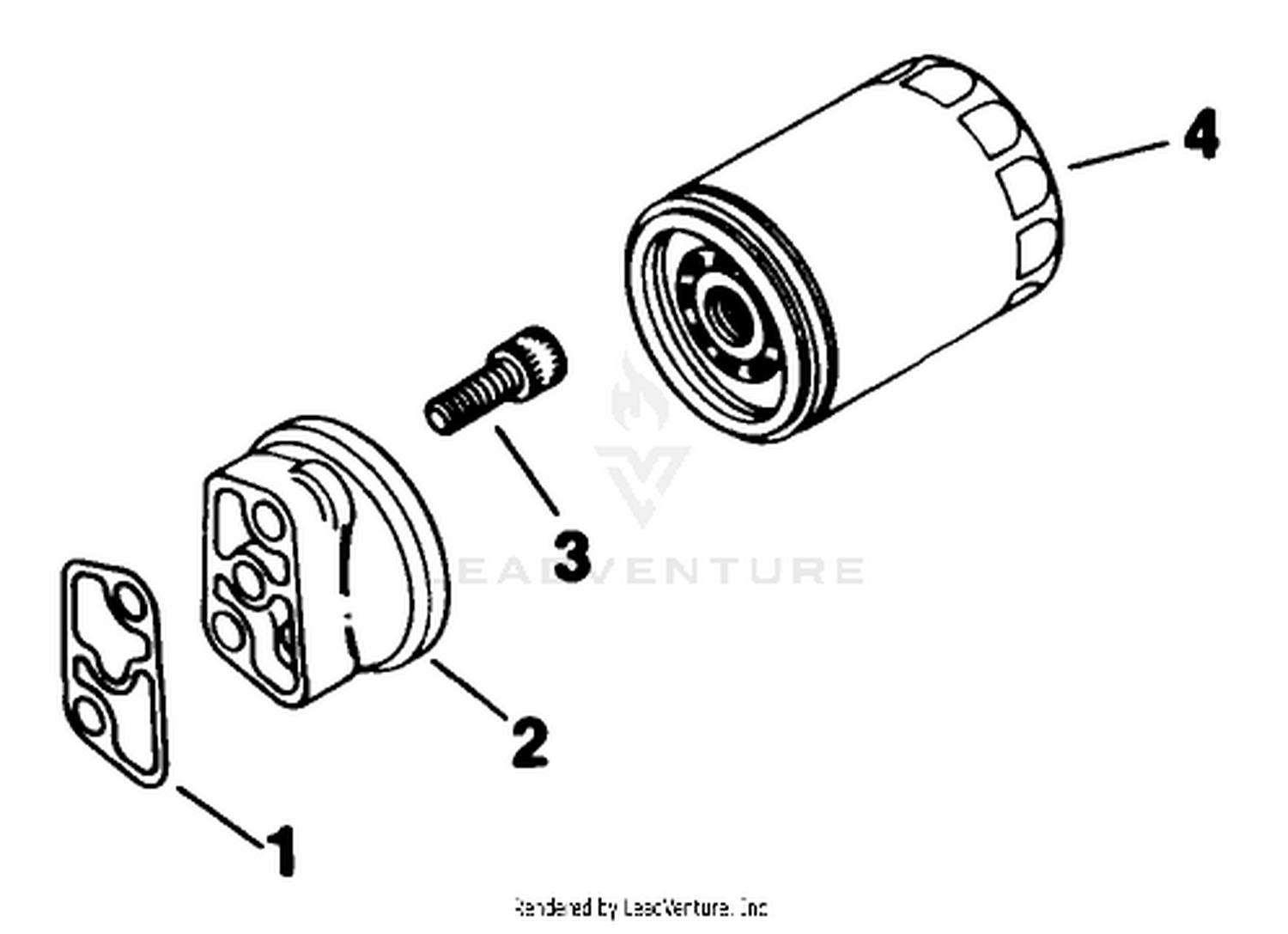 Oil Filter-Engine Kohler Model No. M18qs-24657 (continued)