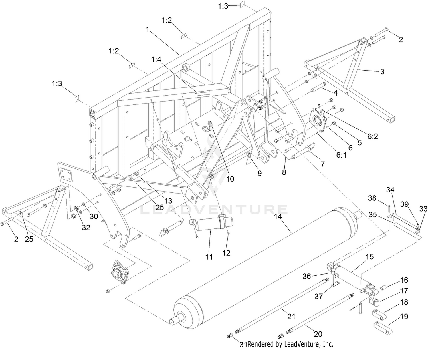 Frame and Roller Assembly