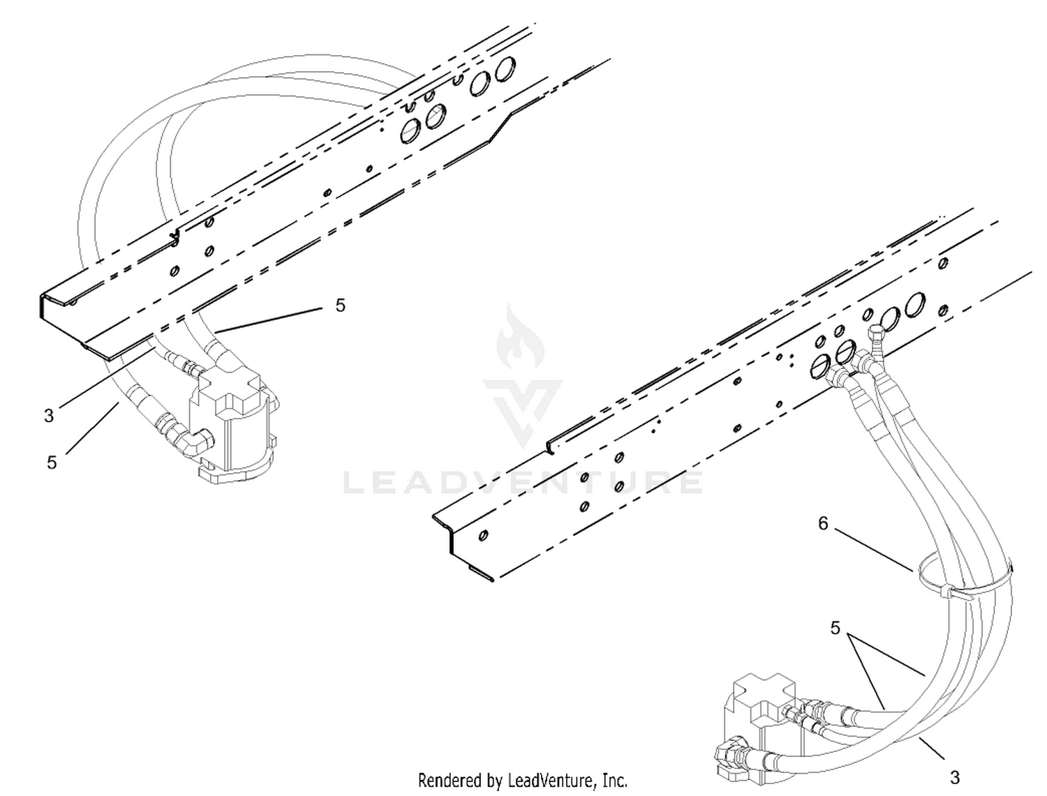 No. 2 and 3 Hose Installation Assembly