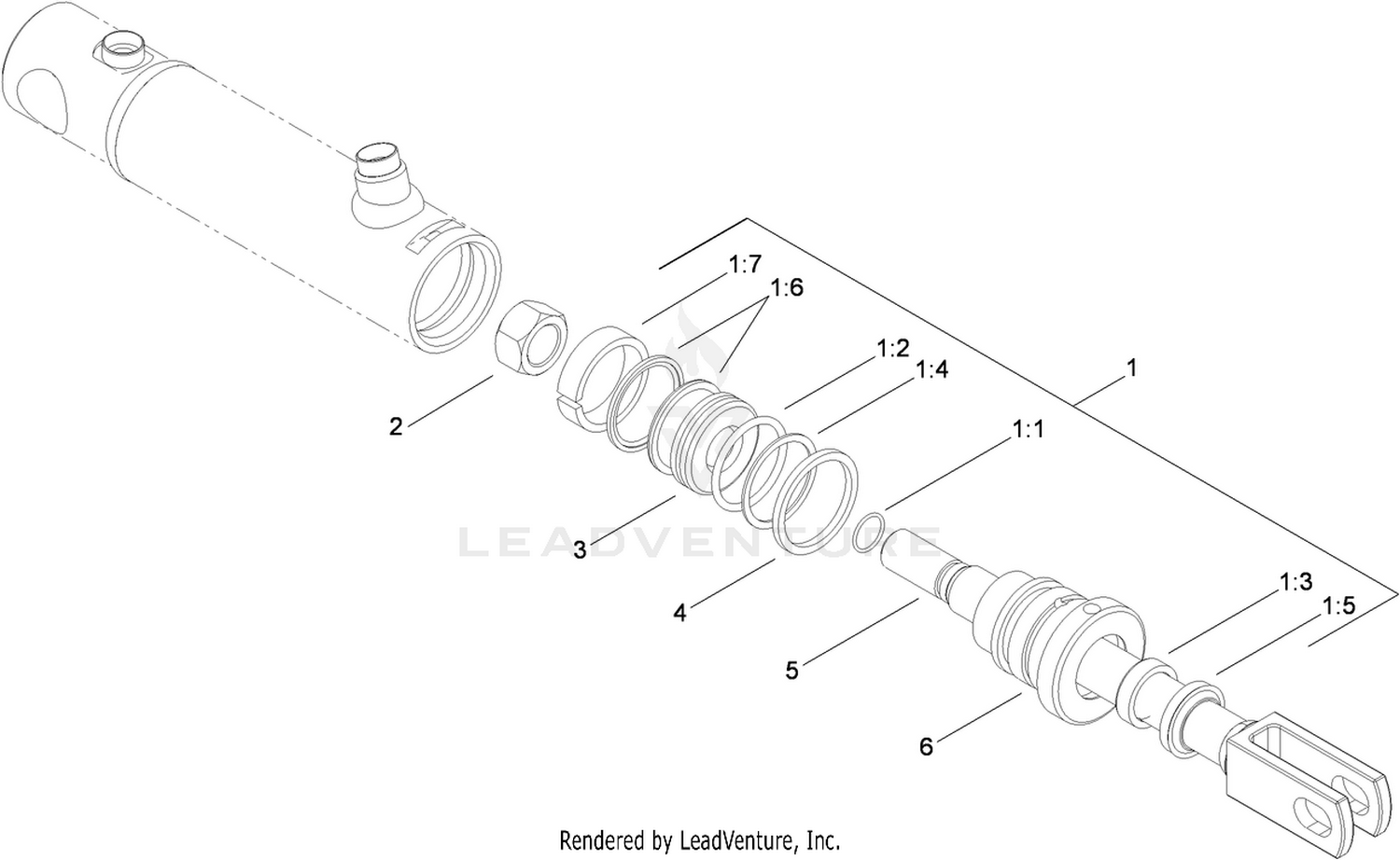Hydraulic Cylinder Assembly No. 106-9064