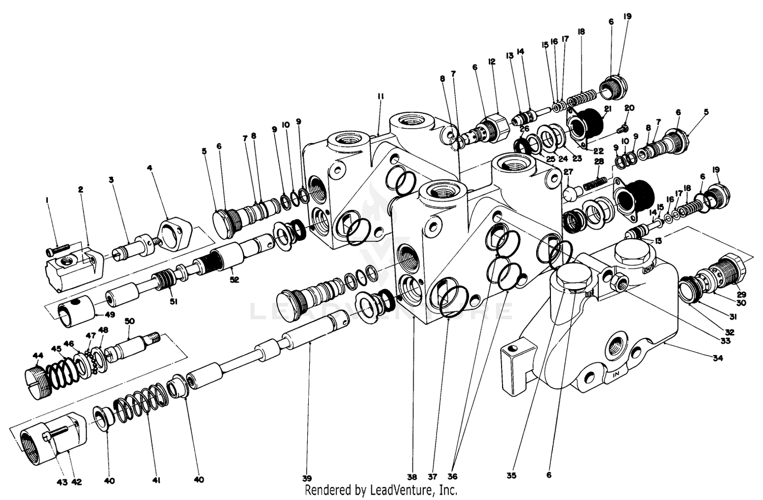 Control Valve Assembly No. 49-5540 Section 1 And 2