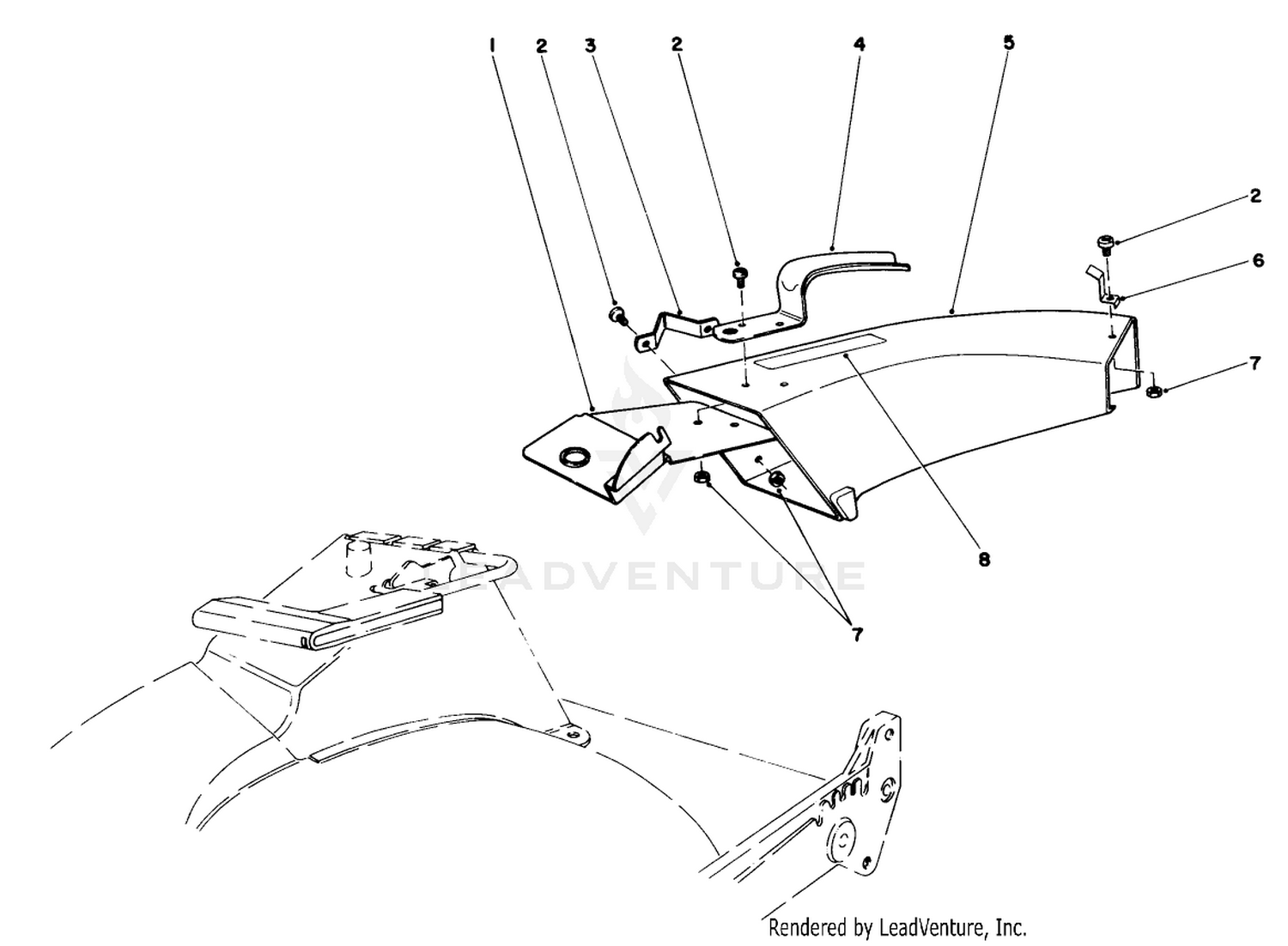 Side Discharge Chute Model No. 59108 (optional)