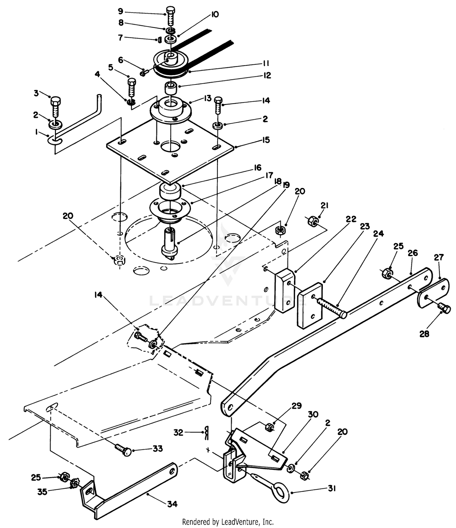 Sweeper P.t.o. Assembly (212-5)