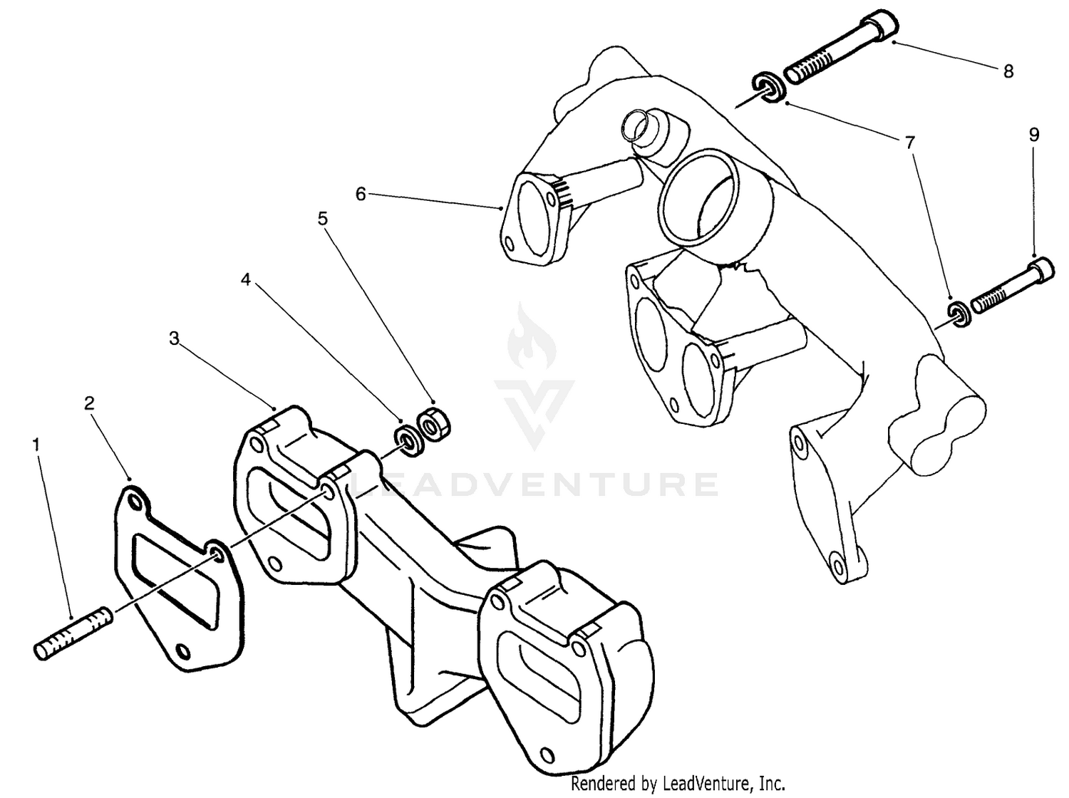 Intake  Exhaust Manifold Assembly