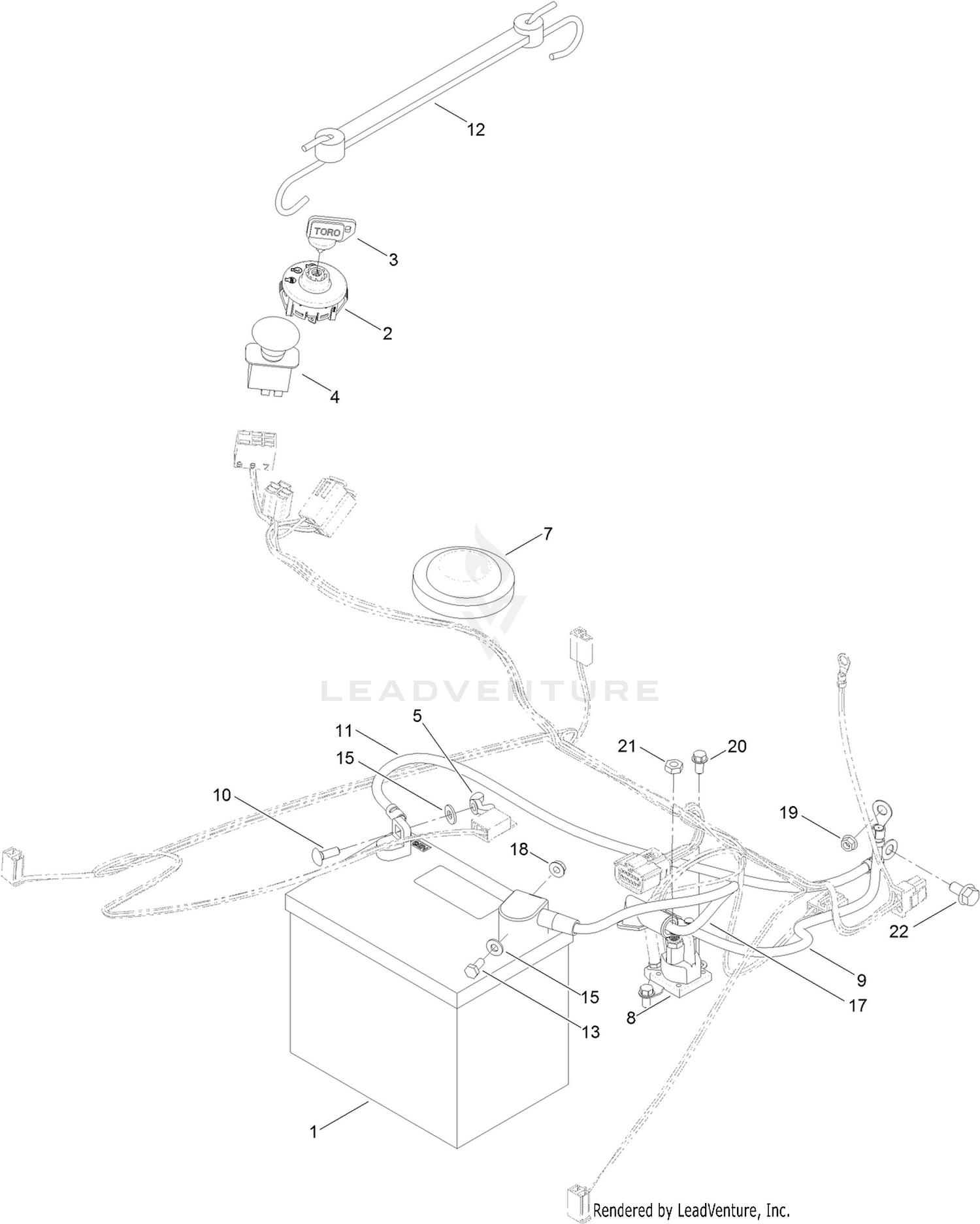 Battery and Electrical Assembly