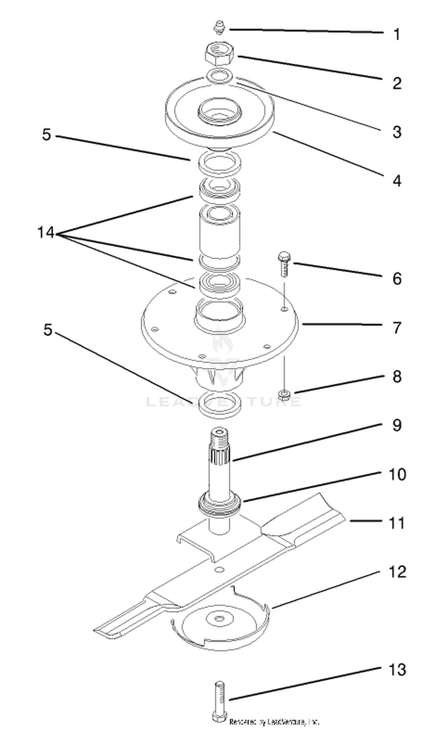 Wing Spindle Assembly