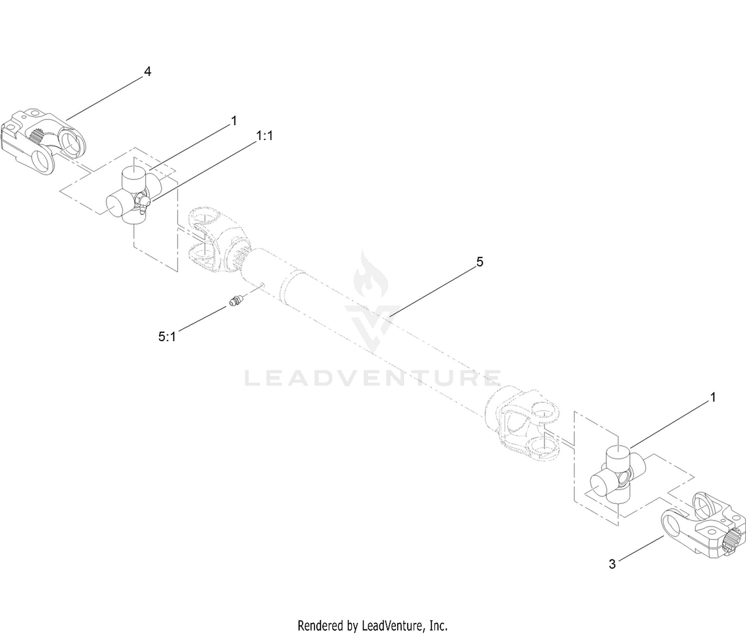 Driveshaft Assembly No. 110-3575
