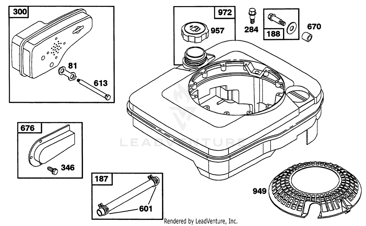 Engine Briggs  Stratton Model 124702-3115-01 7
