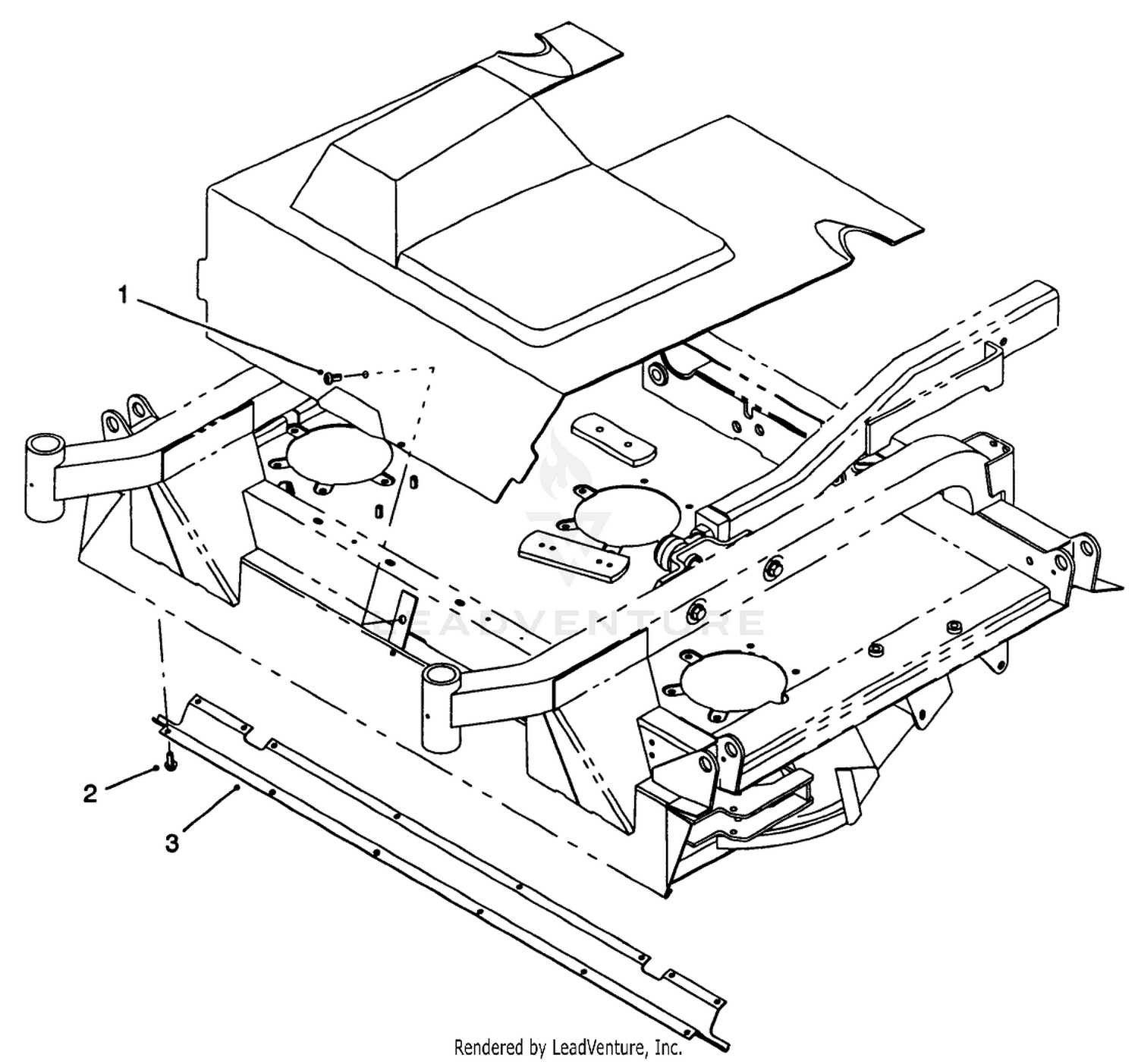 Center Deck Shield Assembly