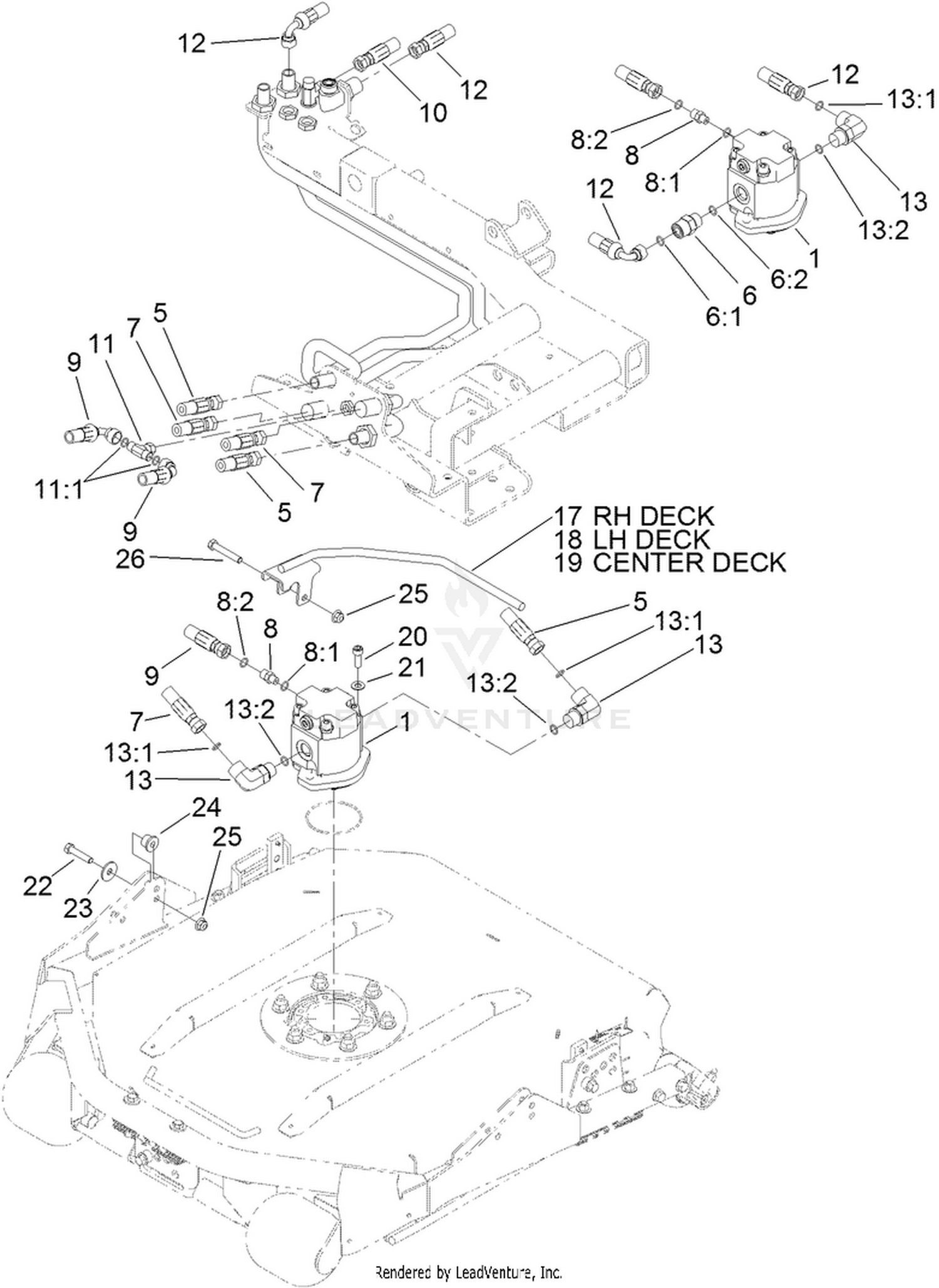 Rotary Motor and Cutting Unit Assembly
