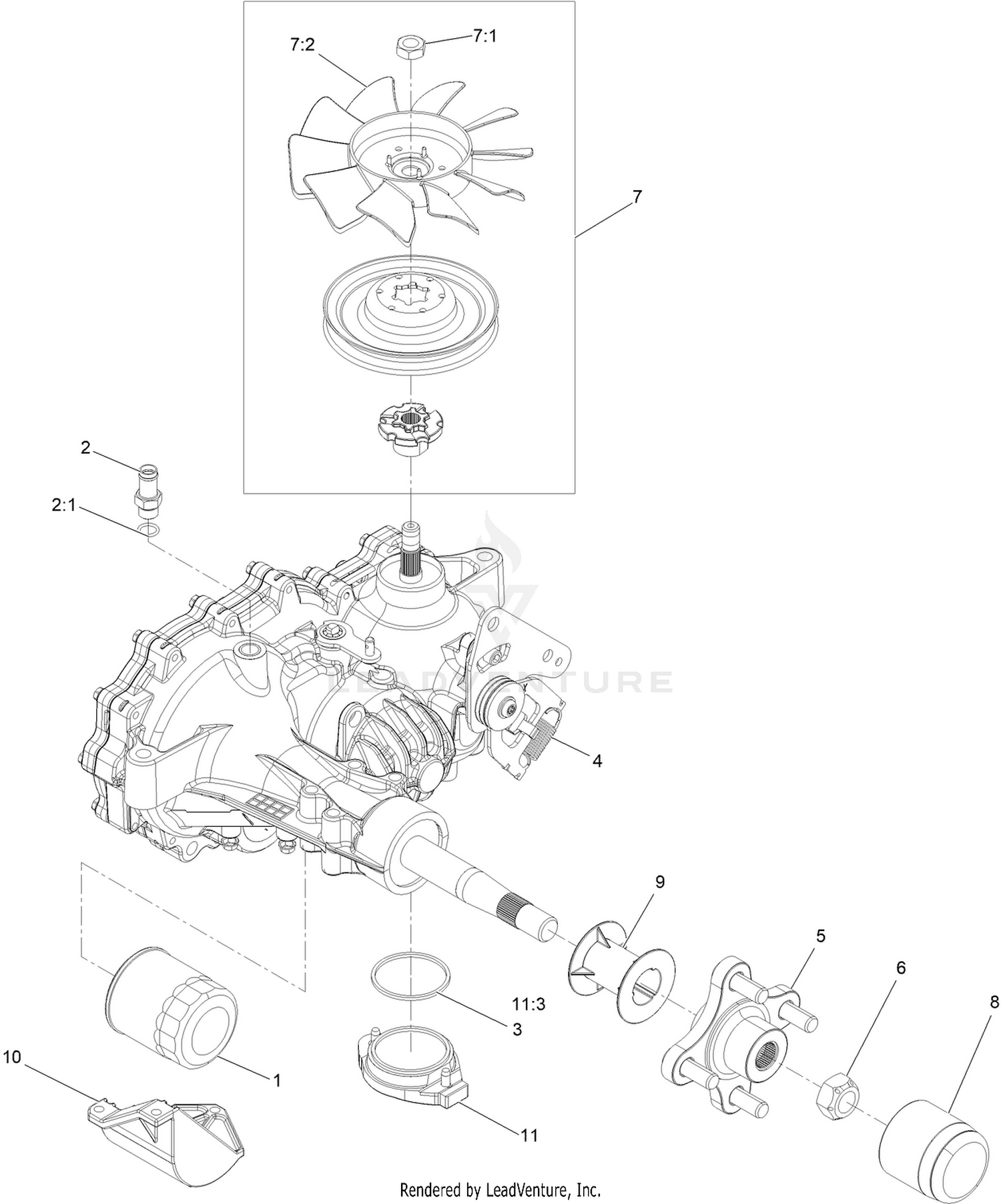 RH Transaxle Assembly No. 135-0139