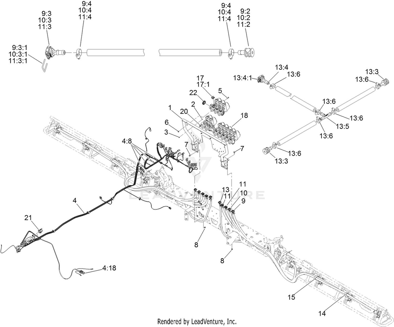 Wire Harness and Section Valve Assembly