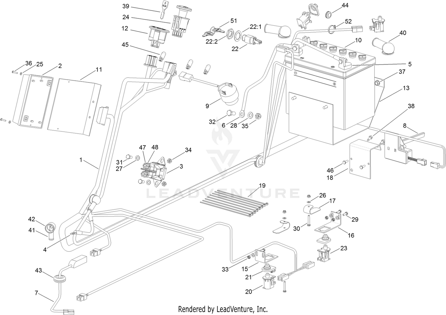 Battery and Electrical Assembly