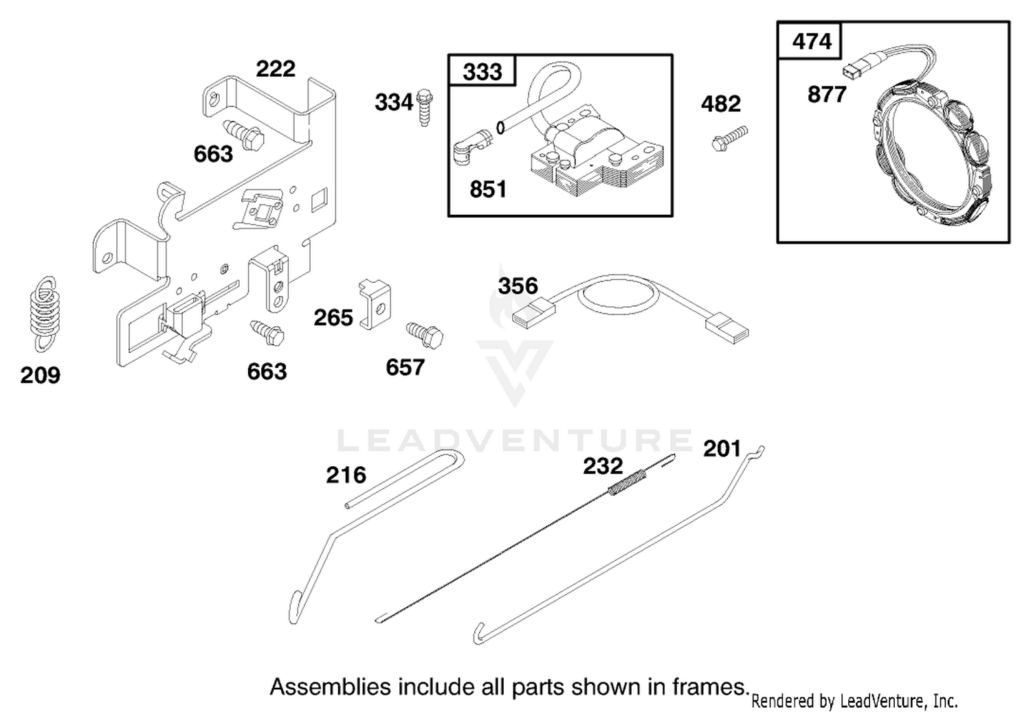 Engine Briggs  Stratton Model 284707-1148-E1 6