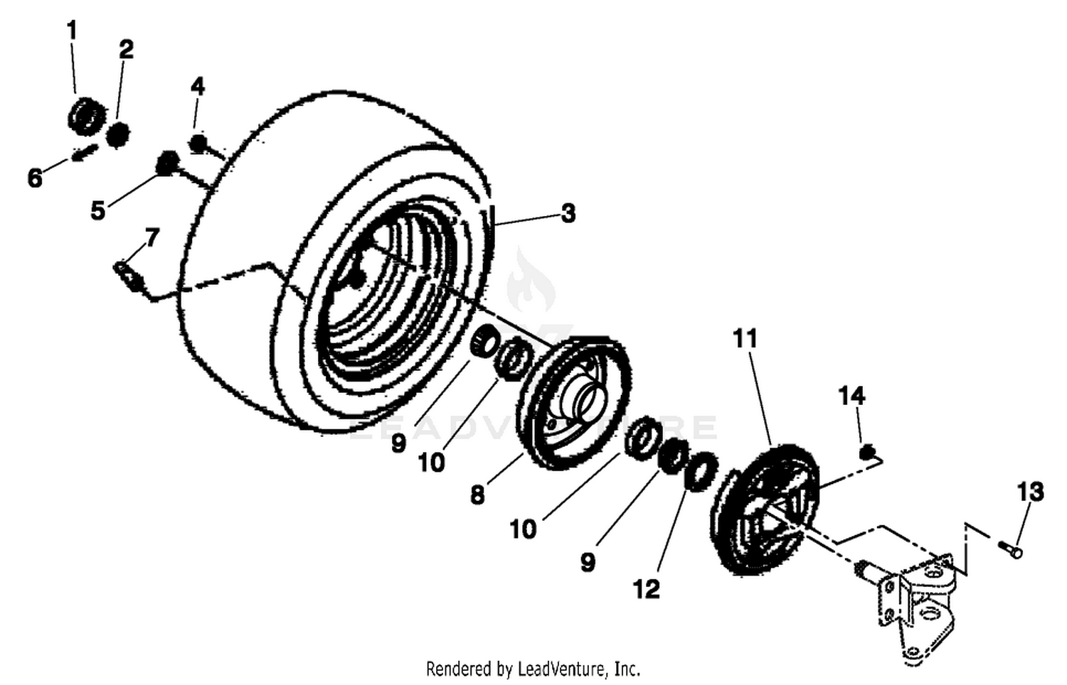 FRONT WHEEL ASM