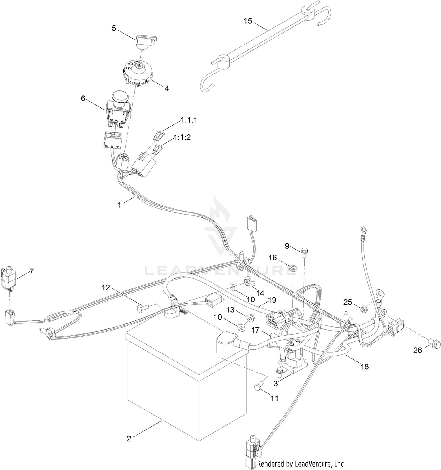 Battery and Electrical Assembly