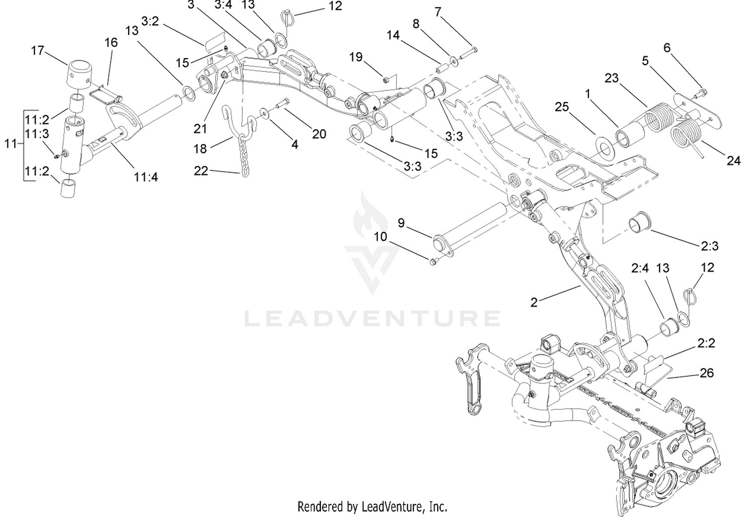 Rear Lift Arm Assembly
