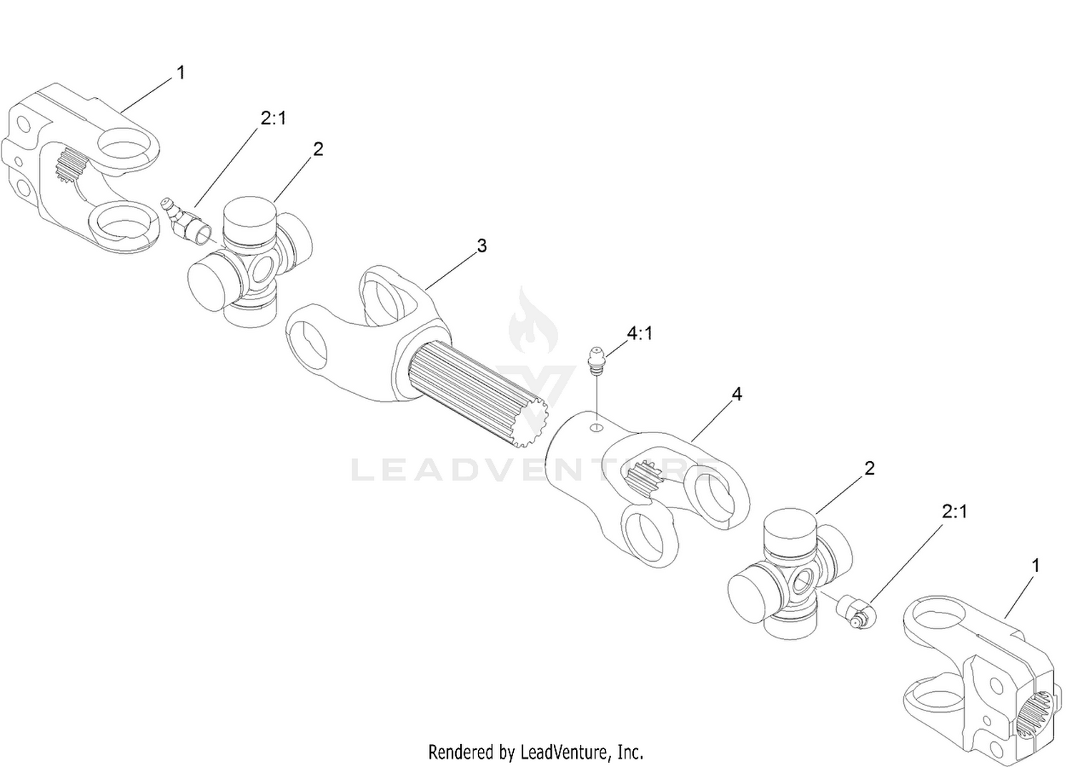 Drive Shaft Assembly No. 125-1191