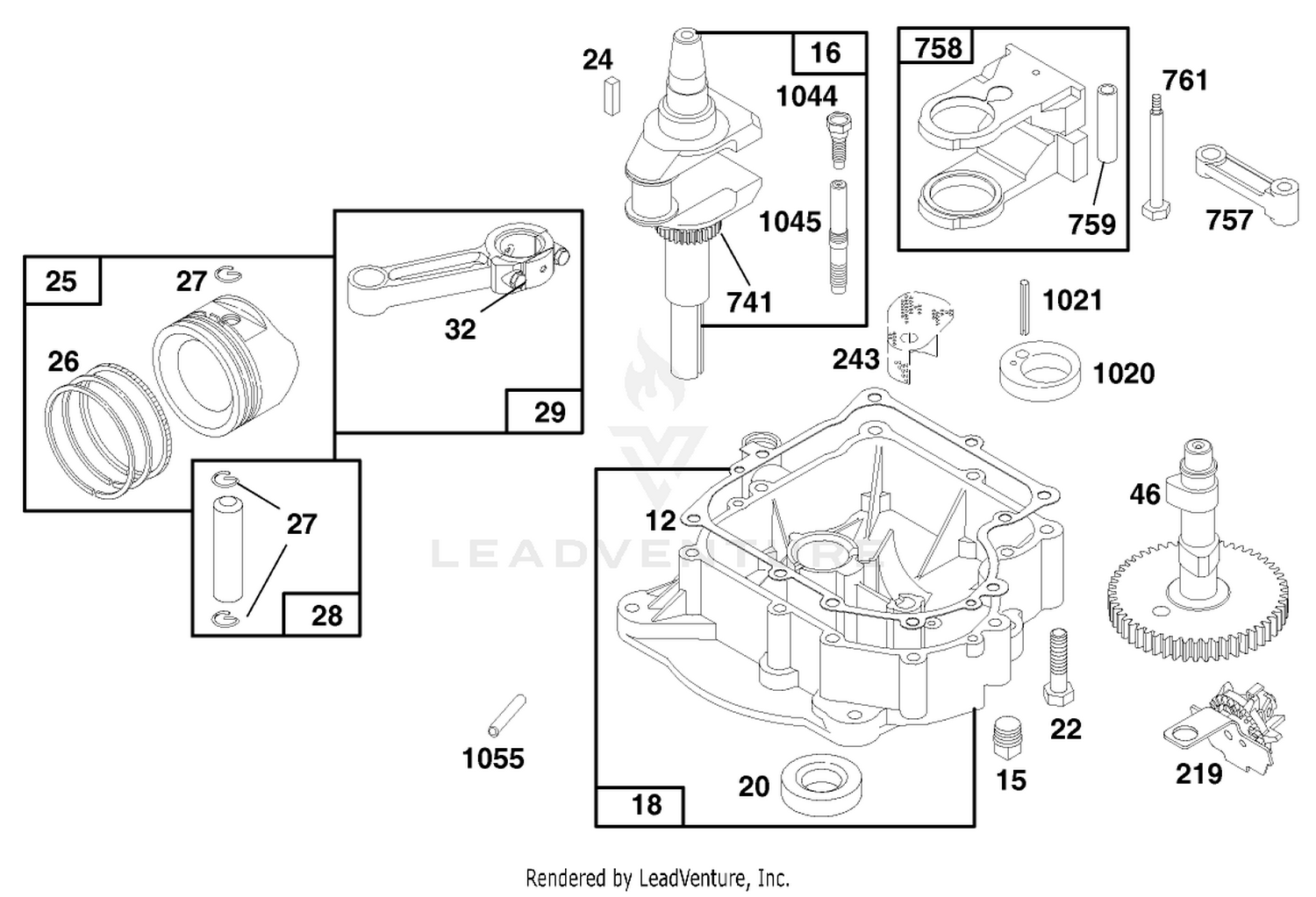 Engine Briggs  Stratton Model 28n777-0174-01 3
