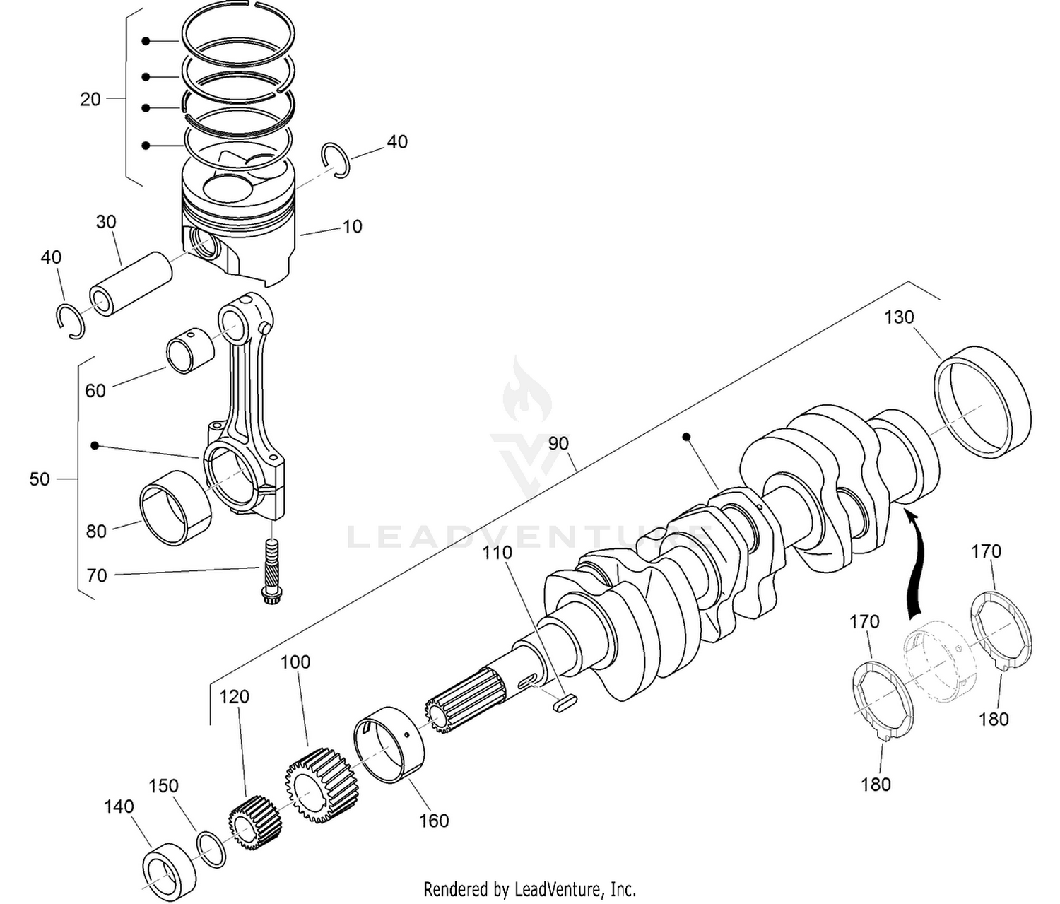 Piston and Crankshaft Assembly