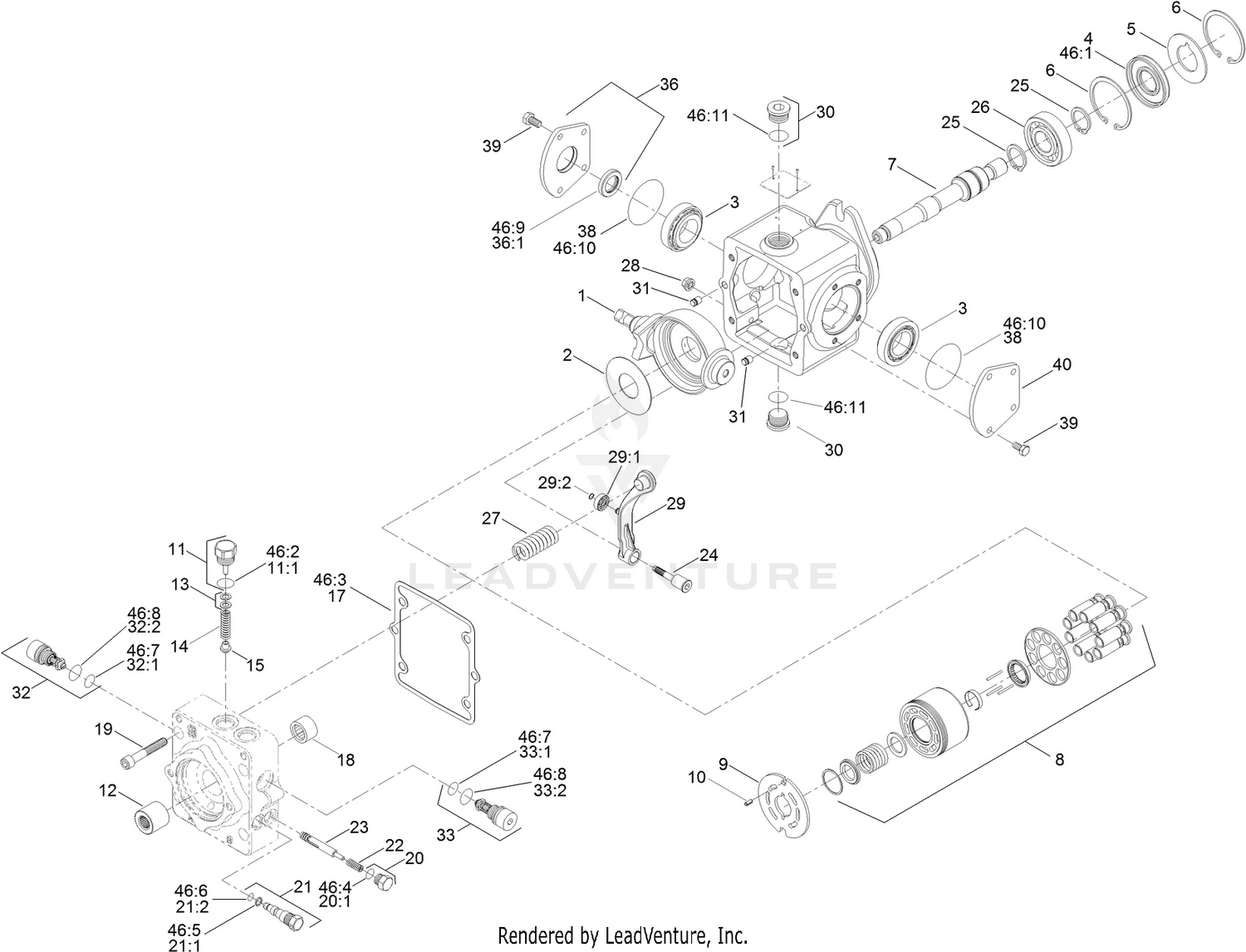 Hydraulic Pump Assembly No. 111-8723