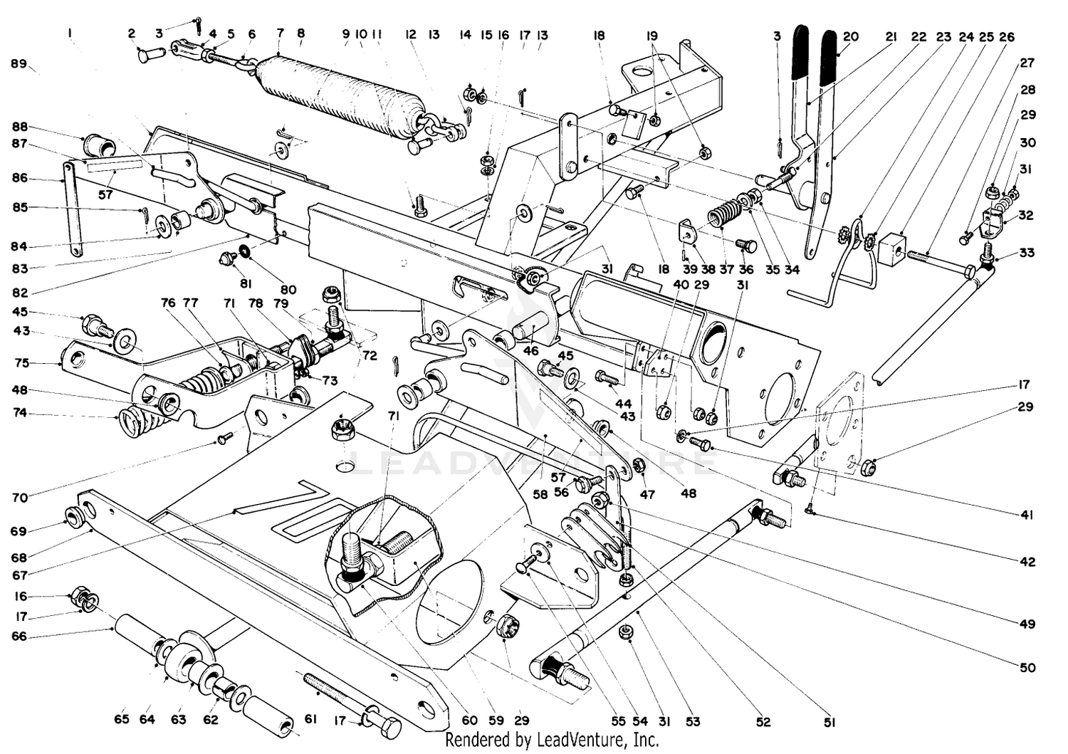 Main Frame And Counterbalance Assembly