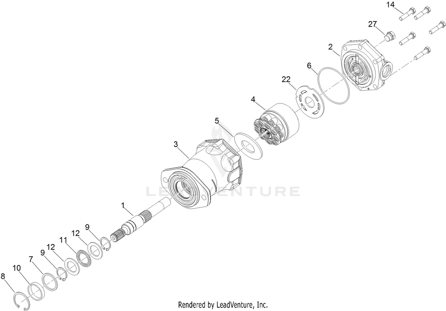 Hydraulic Motor Assembly No. 130-8724
