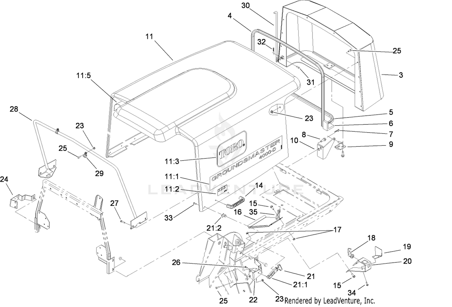 Hood and Screen Assembly