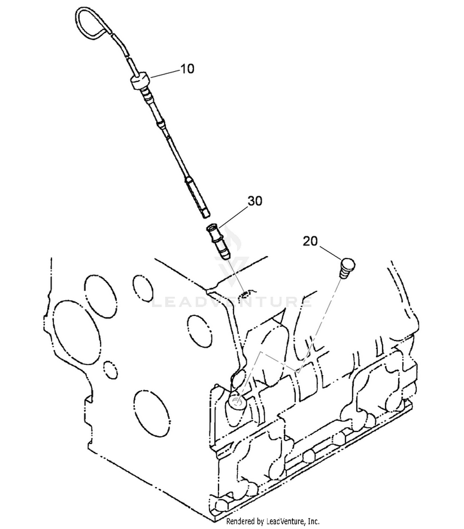 Dipstick and Guide Assembly
