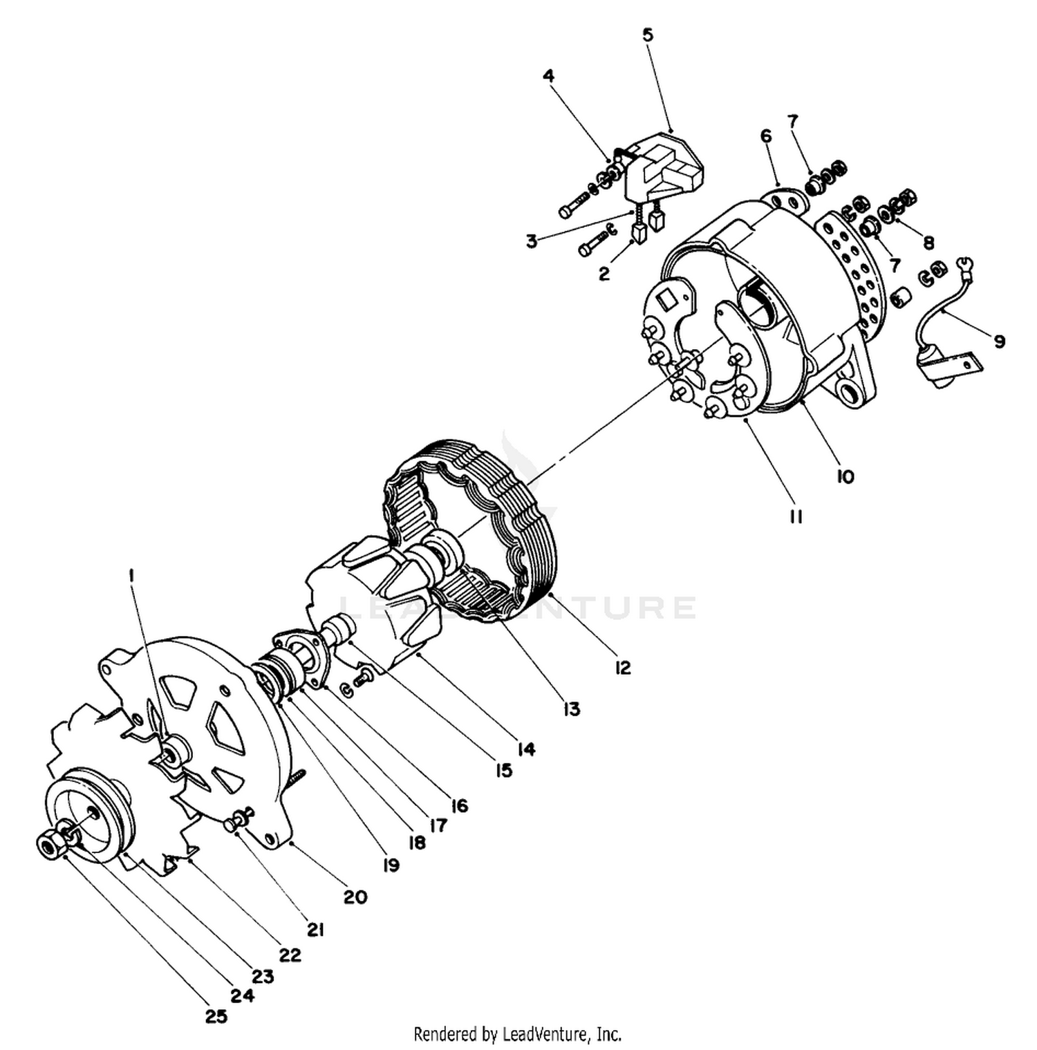 Alternator Assembly No. 56-1740