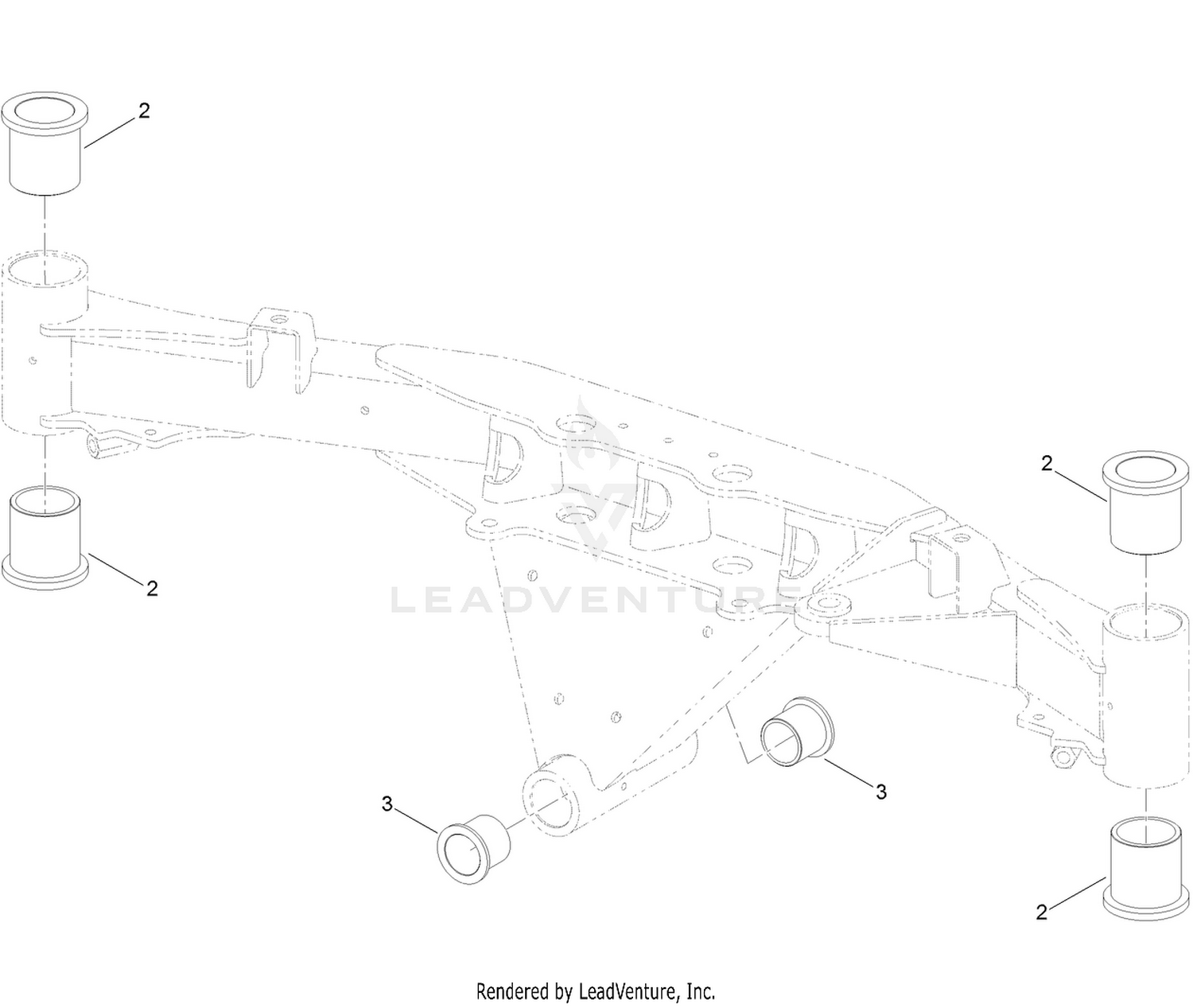 Front Axle Assembly No. 119-1447