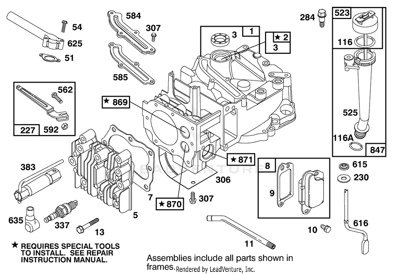 ENGINE BRIGGS  STRATTON MODEL 12H802-1766-E1