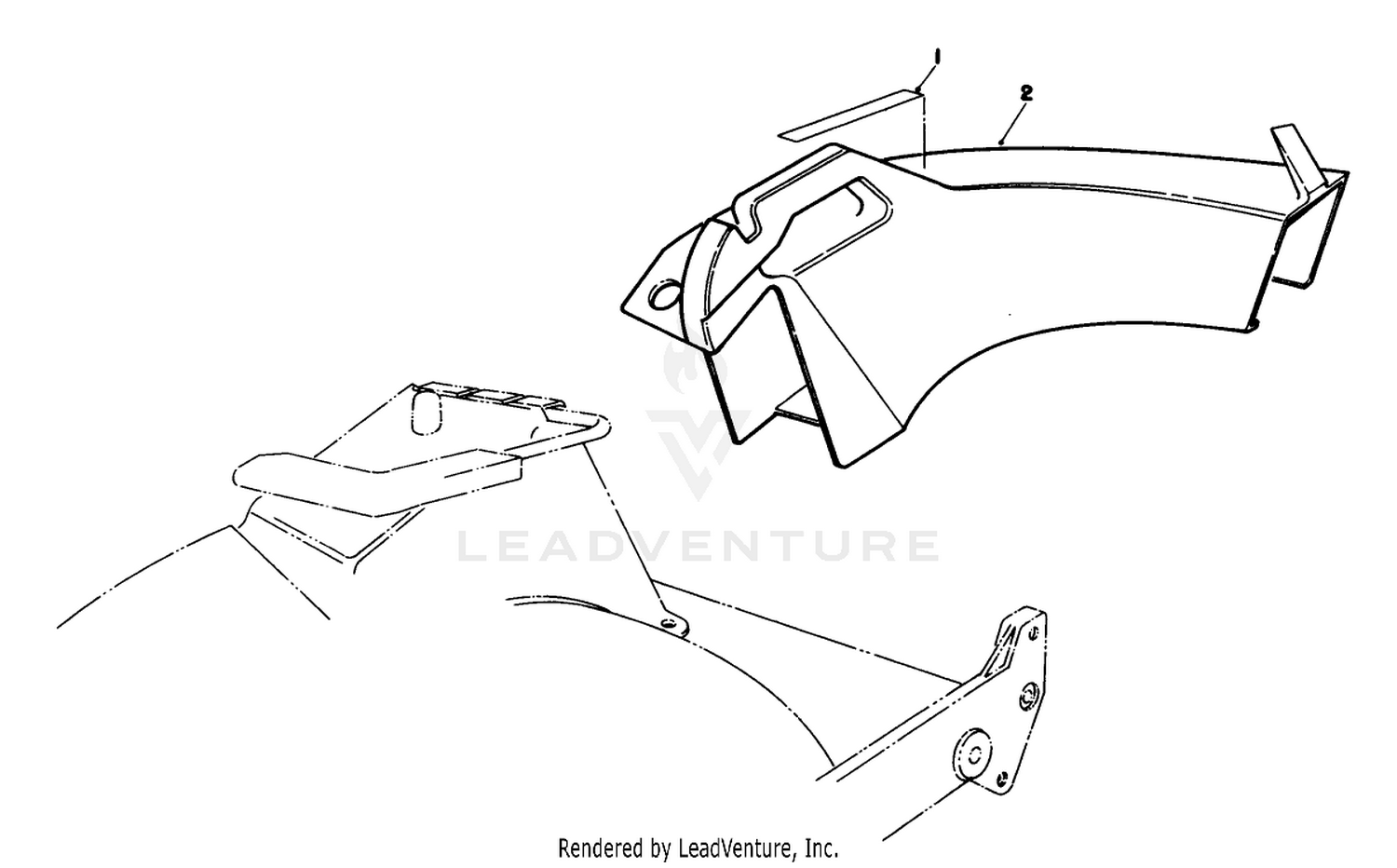 Side Discharge Chute Model No. 59168 (optional)