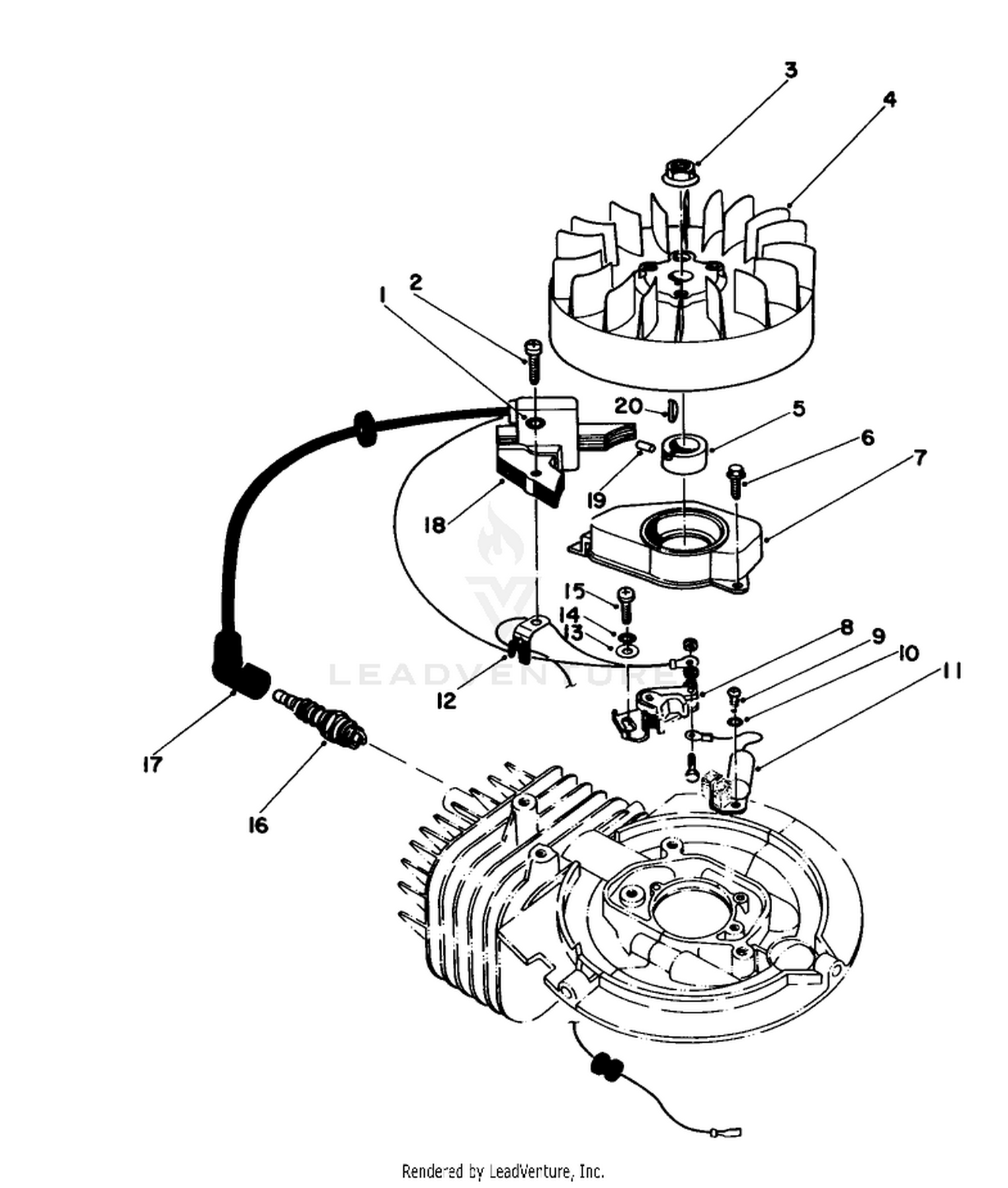 Flywheel  Magneto Assembly