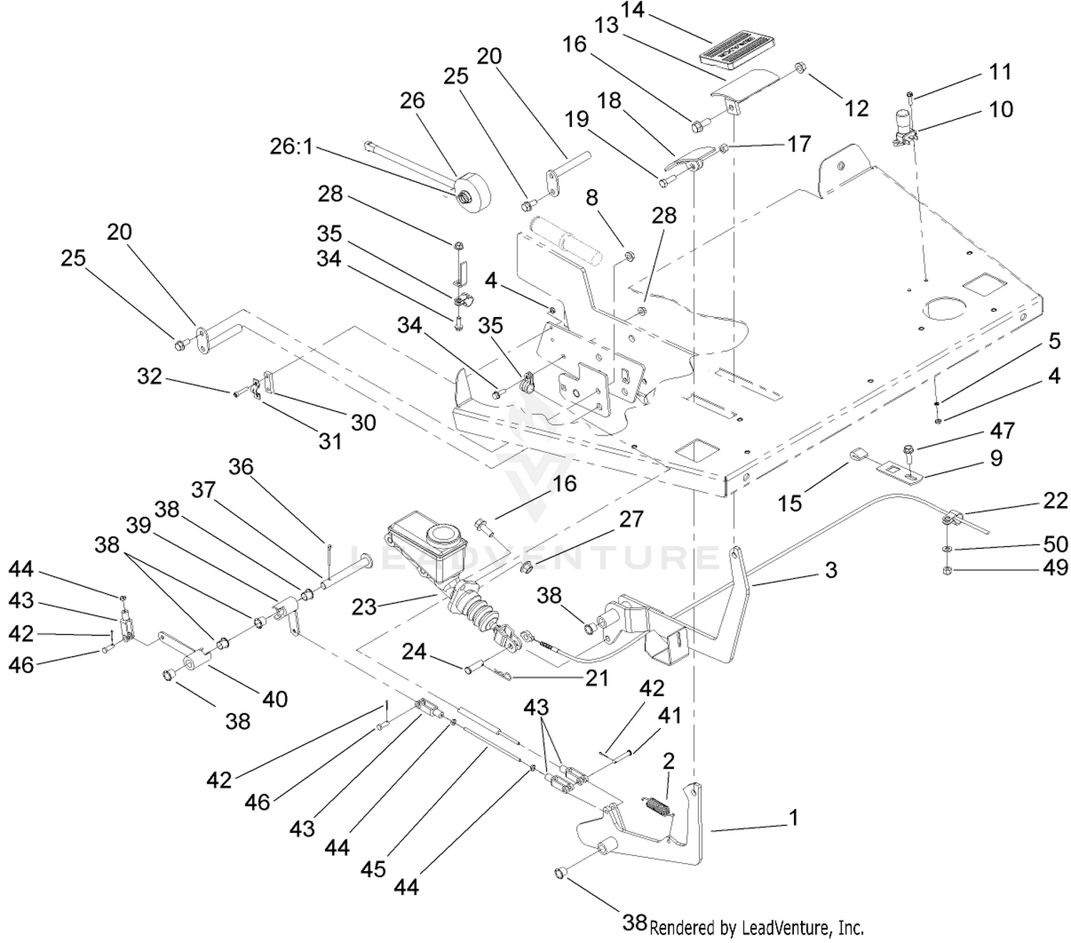 Brake and Accelerator Pedal Assembly
