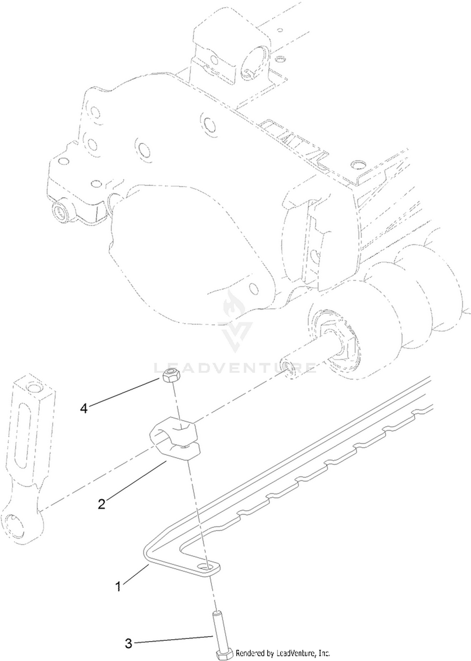 18 Inch Wide Front Scraper Assembly No. 120-9616