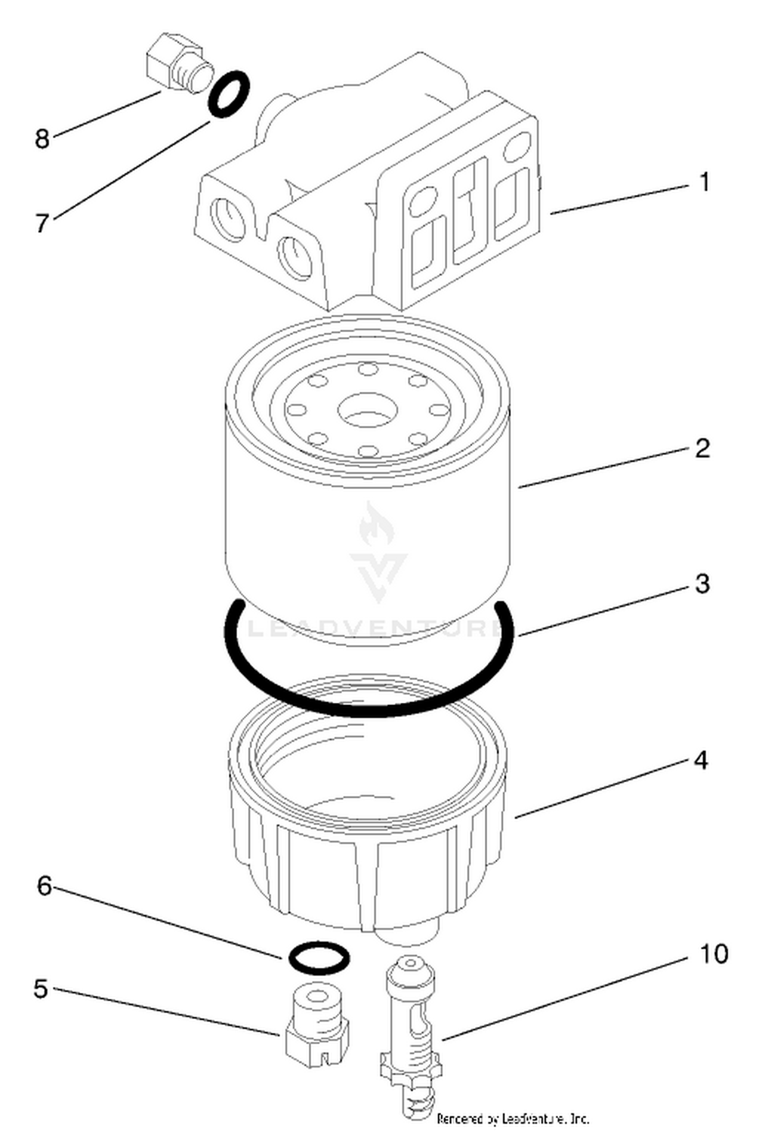 Water / Fuel Separator Filter Assembly No. 98-9305
