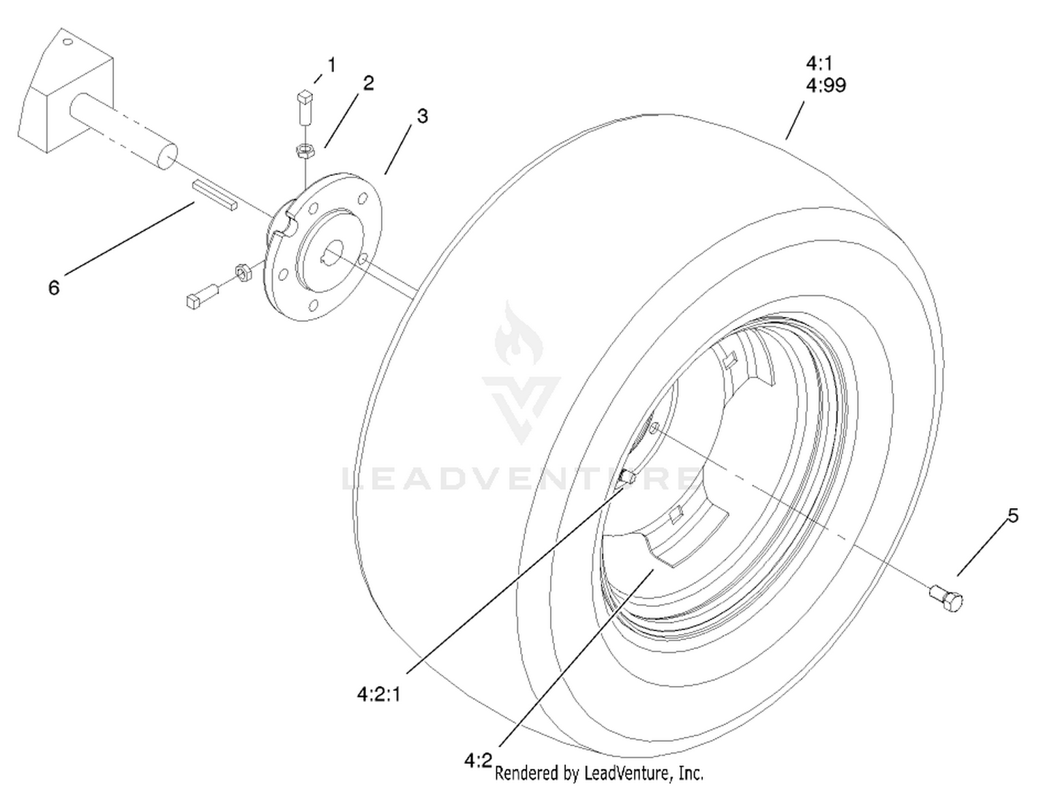 Rear Wheels Assembly